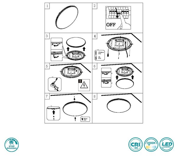 Φωτιστικό Οροφής RL Lighting Blanca R64141101 Λευκό