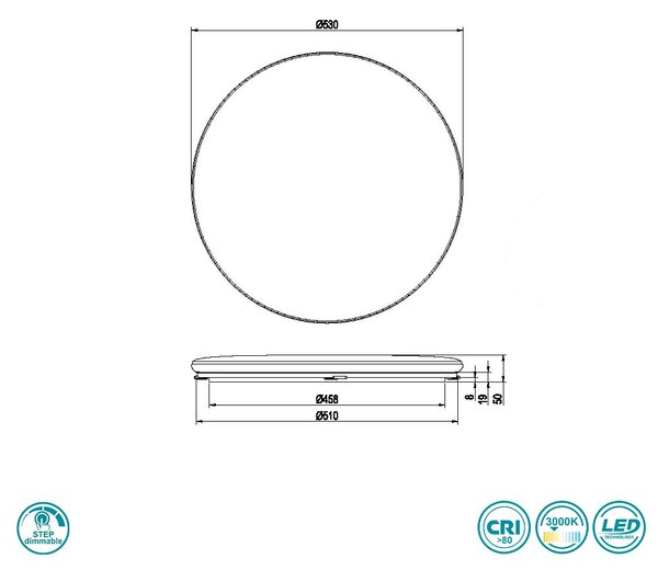 Φωτιστικό Οροφής RL Lighting Blanca R64141101 Λευκό