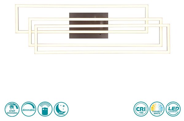 Φωτιστικό Οροφής RL Lighting Corso R64423107 Νίκελ Ματ