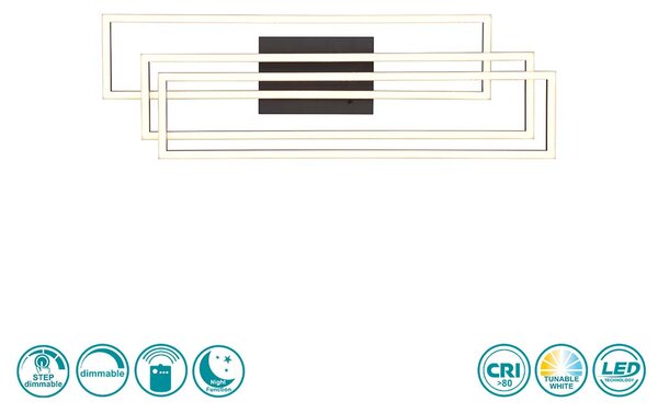 Φωτιστικό Οροφής RL Lighting Corso R64423132 Μαύρο Ματ