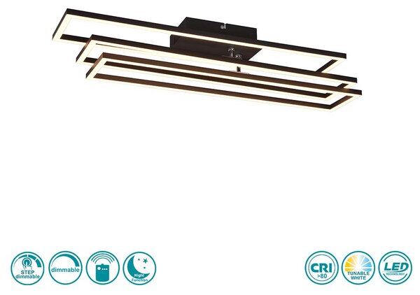 Φωτιστικό Οροφής RL Lighting Corso R64423132 Μαύρο Ματ