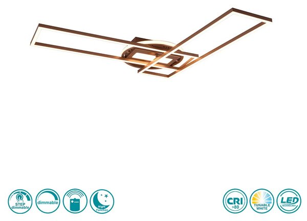 Φωτιστικό Οροφής RL Lighting Twister R67183165 Καφέ