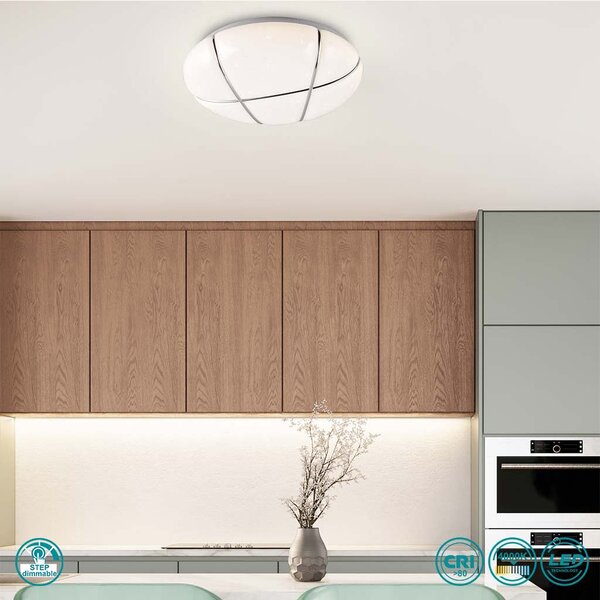 Φωτιστικό Οροφής RL Lighting Tibor R62903001 Λευκό (4000K)