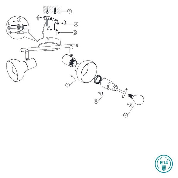 Σποτ RL Lighting Latika R81522031 Λευκό με Φυσικό Ξύλο