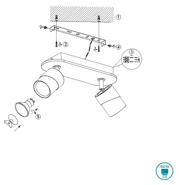 Σποτ Trio Lighting Aruni 801100232 Ξύλο - Μαύρο Ματ