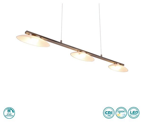 Φωτιστικό Κρεμαστό Trio Lighting Merton 343610307 Νίκελ Ματ