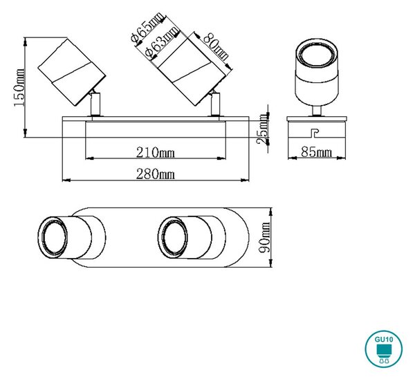 Σποτ Trio Lighting Aruni 801100231 Ξύλο - Λευκό Ματ