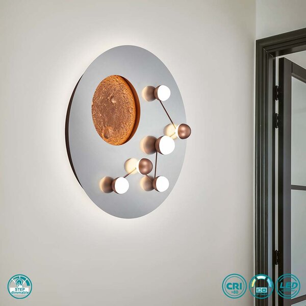 Φωτιστικό Οροφής Trio Lighting Zodiac 644810107 Νίκελ Ματ