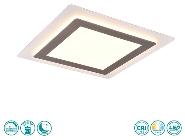 Φωτιστικό Οροφής Trio Lighting Morgan 641510207 Νίκελ Ματ