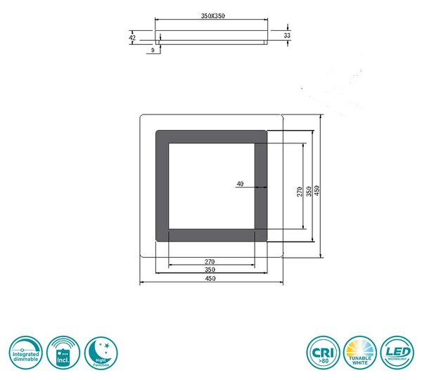 Φωτιστικό Οροφής Trio Lighting Morgan 641510280 Μαύρο Ματ με Χρυσό