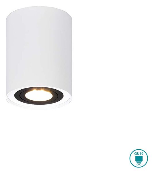 Φωτιστικό Οροφής Trio Lighting Cookie 612900134 Λευκό Ματ με Μαύρο