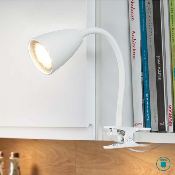 Φωτιστικό Clip-On Trio Lighting Wanda 202620131 Λευκό Ματ