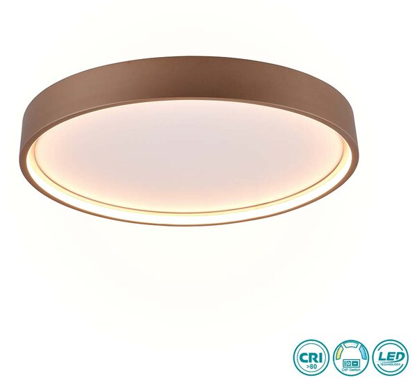 Φωτιστικό Οροφής Trio Lighting Doha 641310265 Καφέ