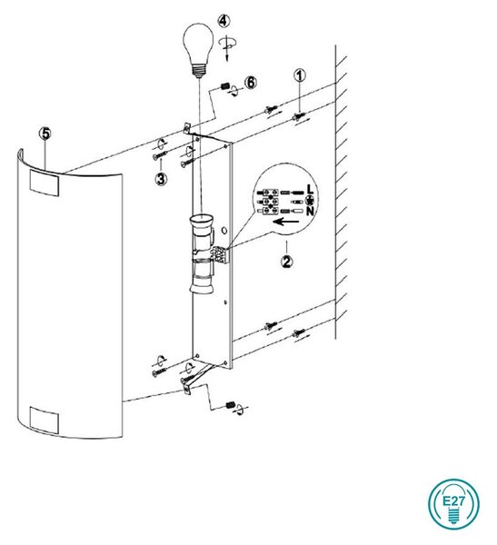 Απλίκα Trio Lighting Pura 212700207 Νίκελ Ματ