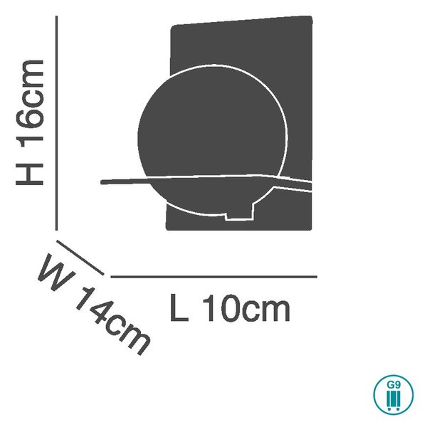 Απλίκα Μπάνιου Home Lighting Backet 77-1184 Νίκελ Ματ