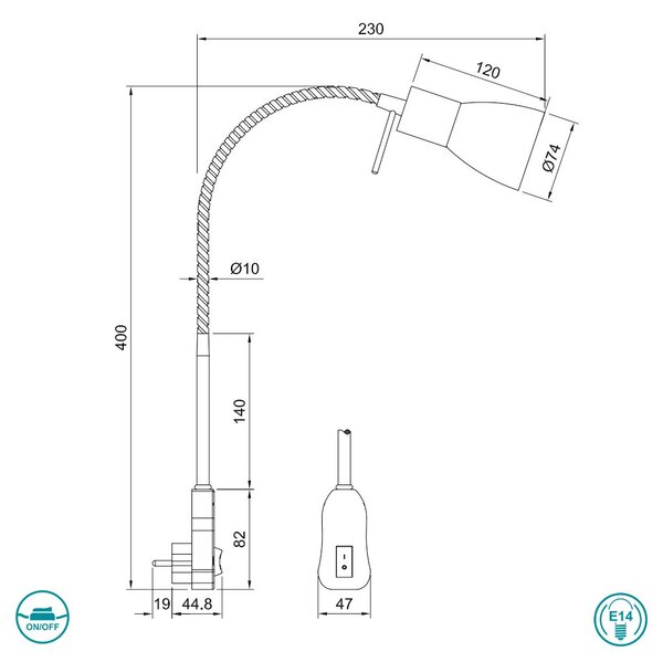 Σποτ Πρίζας Trio Lighting Levisto 891010132 Μαύρο