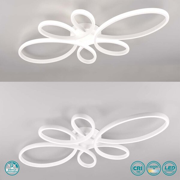 Φωτιστικό Οροφής Trio Lighting Fly 645619131 Λευκό