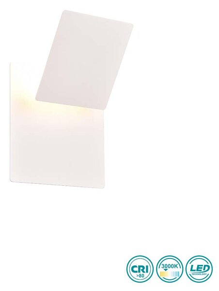 Απλίκα Trio Lighting Mio 240319131 Τετράγωνη Λευκή