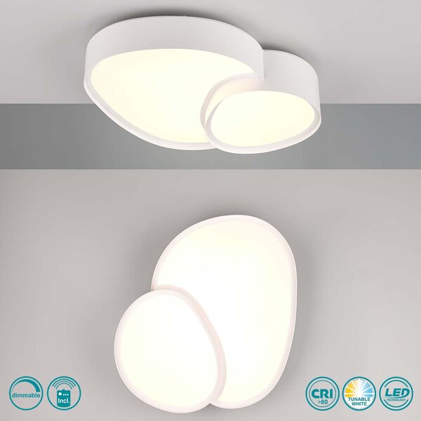 Φωτιστικό Οροφής Trio Lighting Rise 647510231 D43 Λευκό Ματ