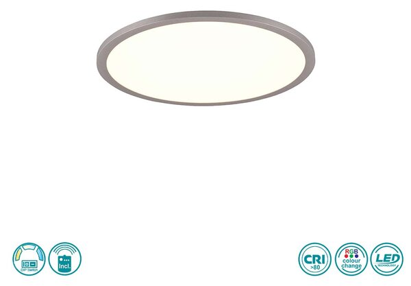 Φωτιστικό Οροφής Trio Lighting Yuma 641710287 D40 Γκρι-Λευκό