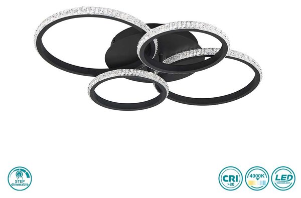 Φωτιστικό Οροφής RL Lighting Cires R67364132 Μαύρο