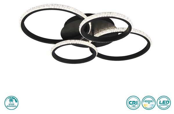 Φωτιστικό Οροφής RL Lighting Cires R67364132 Μαύρο