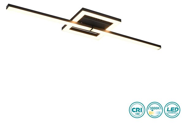 Φωτιστικό Οροφής RL Lighting Viale R67303132 Μαύρο Ματ