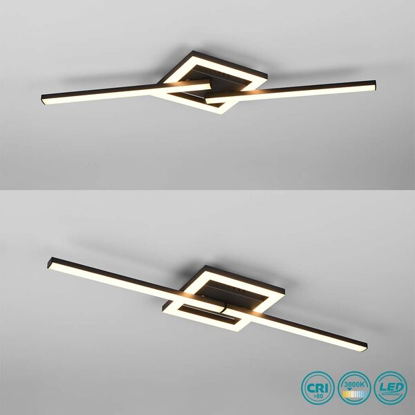 Φωτιστικό Οροφής RL Lighting Viale R67303132 Μαύρο Ματ