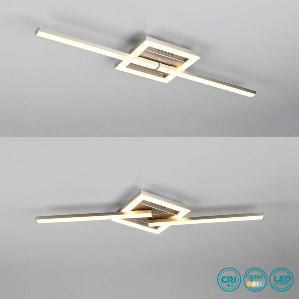 Φωτιστικό Οροφής RL Lighting Viale R67303107 Νίκελ Ματ