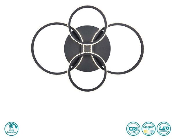 Φωτιστικό Οροφής RL Lighting Cires R67364132 Μαύρο