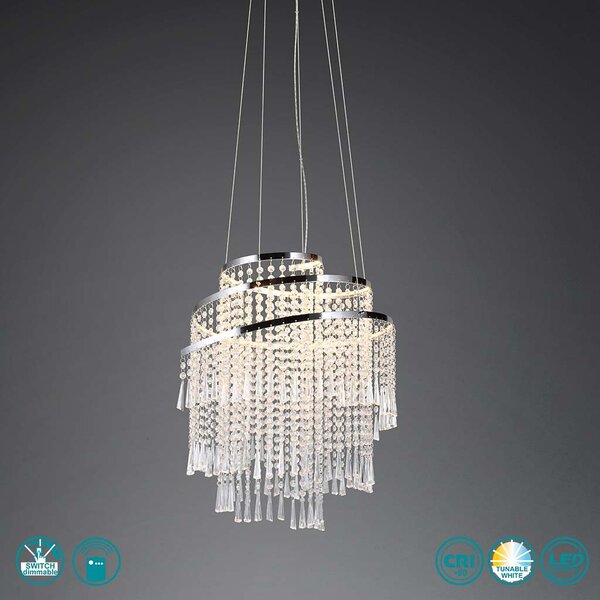 Φωτιστικό Κρεμαστό RL Lighting Pomp R37349106 D480 Χρώμιο