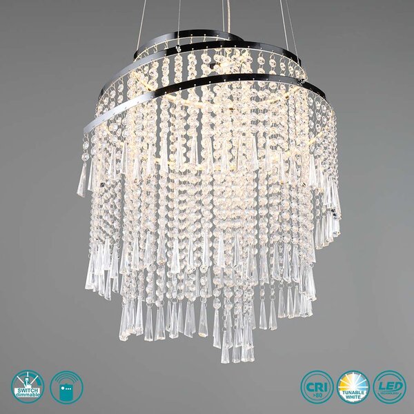 Φωτιστικό Κρεμαστό RL Lighting Pomp R37349106 D480 Χρώμιο