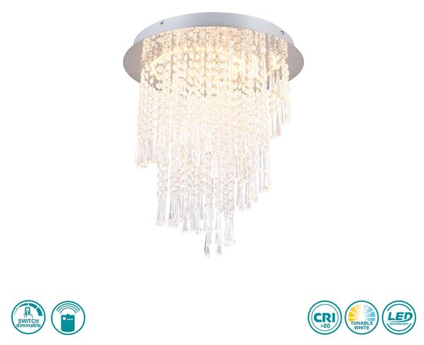 Φωτιστικό Οροφής RL Lighting Pomp R67349106 D45 Χρώμιο