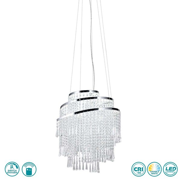 Φωτιστικό Κρεμαστό RL Lighting Pomp R37349106 D480 Χρώμιο