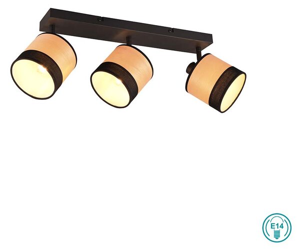 Φωτιστικό Ράγα Σποτ RL Lighting Bolzano R81663032 Μαύρο