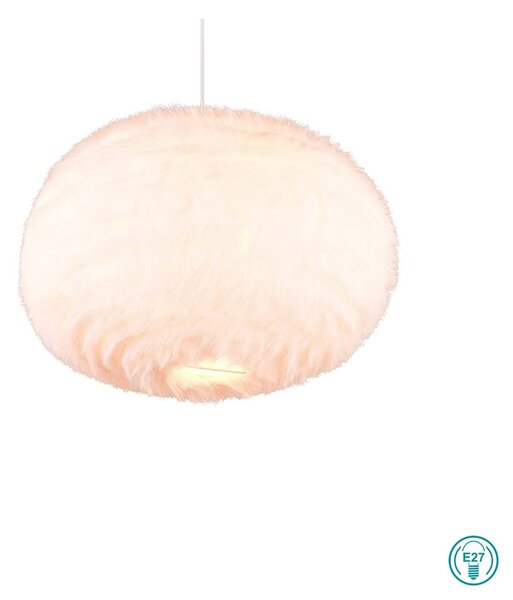 Φωτιστικό Κρεμαστό RL Lighting Furry R31581901 D50 Λευκό Βελούδο