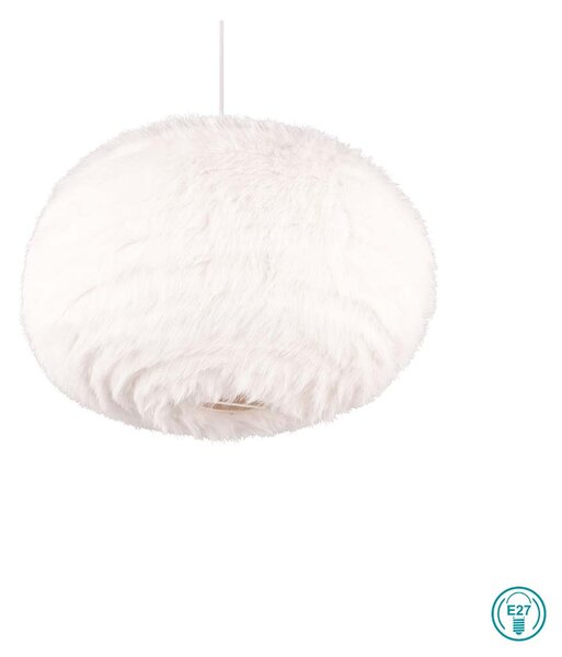 Φωτιστικό Κρεμαστό RL Lighting Furry R31581901 D50 Λευκό Βελούδο