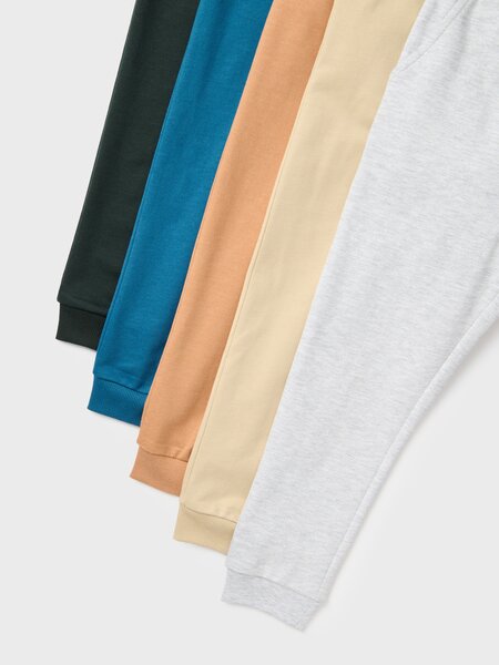 Sinsay - Slim joggers από ύφασμα French Terry – σετ 5 - ανοιχτό γκρι