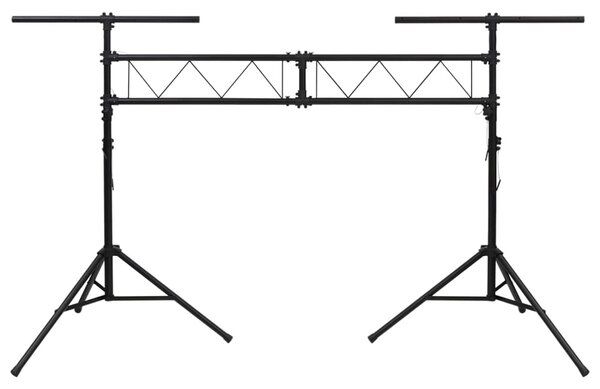 VidaXL Βάση Φωτισμού Μαύρη 338 x 115 x (180-300) εκ. Ατσάλινη