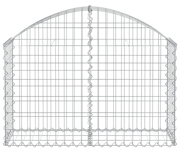 VidaXL Συρματοκιβώτιο Τοξωτό 100x30x60/80εκ. από Γαλβανισμένο Χάλυβα