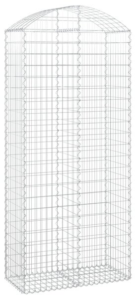 VidaXL Συρματοκιβώτιο Τοξωτό 100x50x220/240εκ. από Γαλβανισμένο Χάλυβα