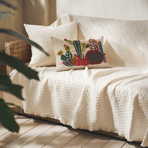 Ριχτάρι Πολυθρόνας (180x180) Gofis Home Eliena Ivory 402/05