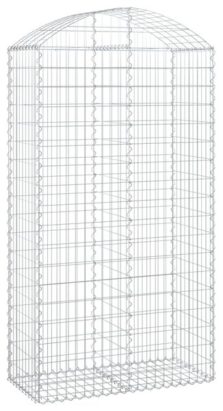 VidaXL Συρματοκιβώτιο Τοξωτό 100x50x180/200εκ. από Γαλβανισμένο Χάλυβα