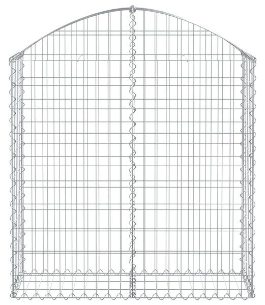 VidaXL Συρματοκιβώτιο Τοξωτό 100x30x100/120εκ. από Γαλβανισμένο Χάλυβα