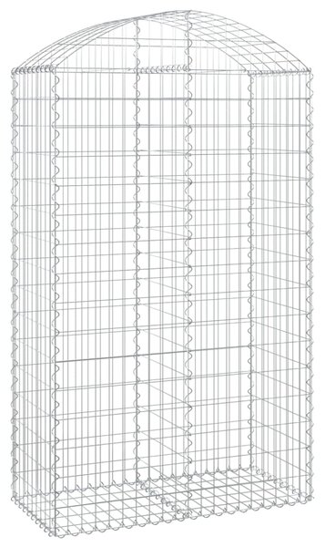 VidaXL Συρματοκιβώτιο Τοξωτό 100x50x160/180εκ. από Γαλβανισμένο Χάλυβα