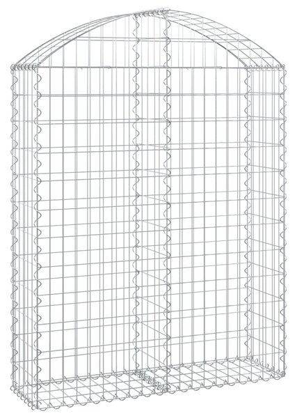 VidaXL Συρματοκιβώτιο Τοξωτό 100x30x120/140εκ. από Γαλβανισμένο Χάλυβα