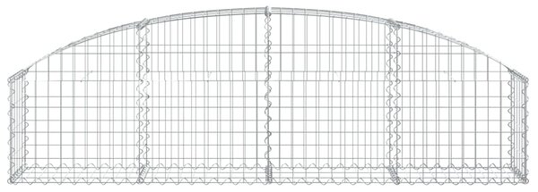 VidaXL Συρματοκιβώτιο Τοξωτό 200x30x40/60εκ. από Γαλβανισμένο Σίδερο