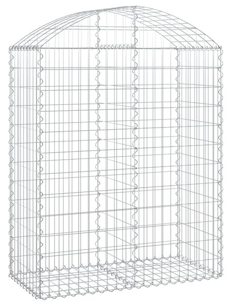 VidaXL Συρματοκιβώτιο Τοξωτό 100x50x120/140εκ. από Γαλβανισμένο Χάλυβα