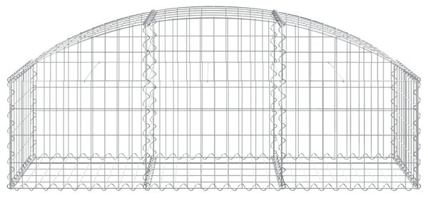 VidaXL Συρματοκιβώτιο Τοξωτό 150x50x40/60εκ. από Γαλβανισμένο Χάλυβα