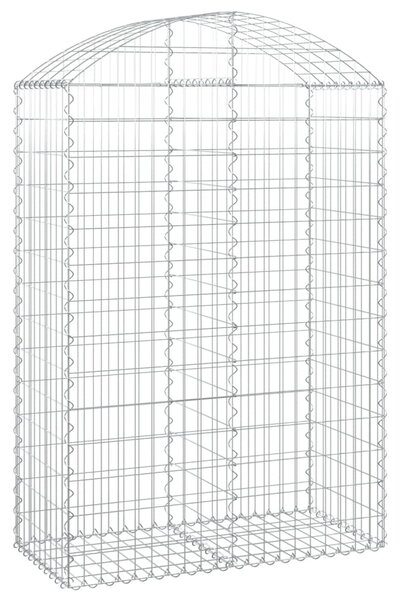 VidaXL Συρματοκιβώτιο Τοξωτό 100x50x140/160εκ. από Γαλβανισμένο Χάλυβα